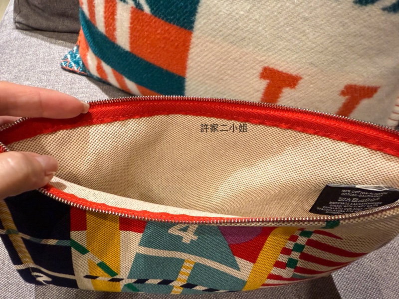 Hermes 98新 狀態如圖（閒置）帆布收納袋-14