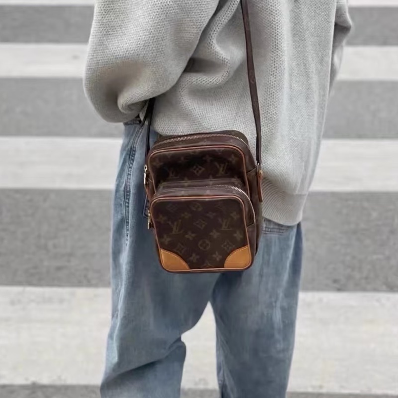 Louis Vuitton路易威登經典老花雙層相機包🚘Amazone-2