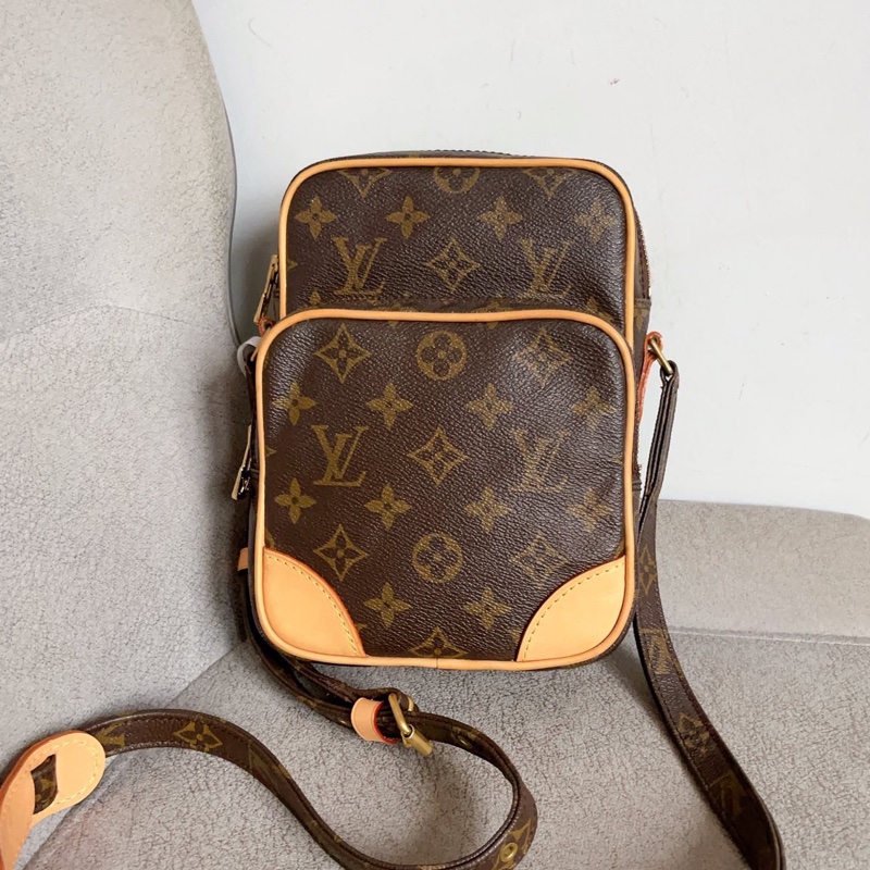 Louis Vuitton路易威登經典老花雙層相機包🚘Amazone-10
