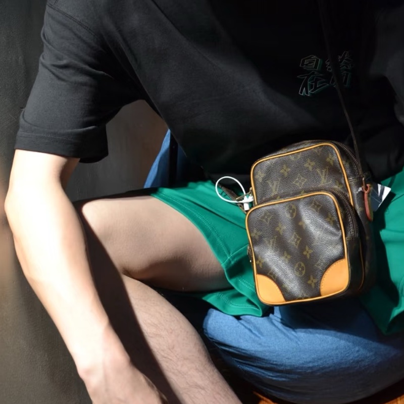 Louis Vuitton路易威登經典老花雙層相機包🚘Amazone-16