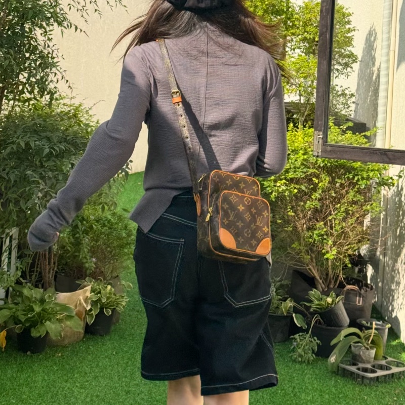 Louis Vuitton路易威登經典老花雙層相機包🚘Amazone-18