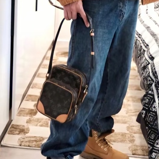 Louis Vuitton路易威登經典老花雙層相機包🚘Amazone-32