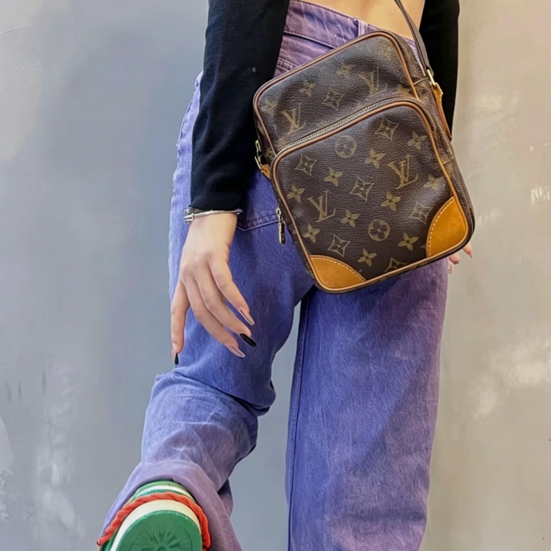 Louis Vuitton路易威登經典老花雙層相機包🚘Amazone-34