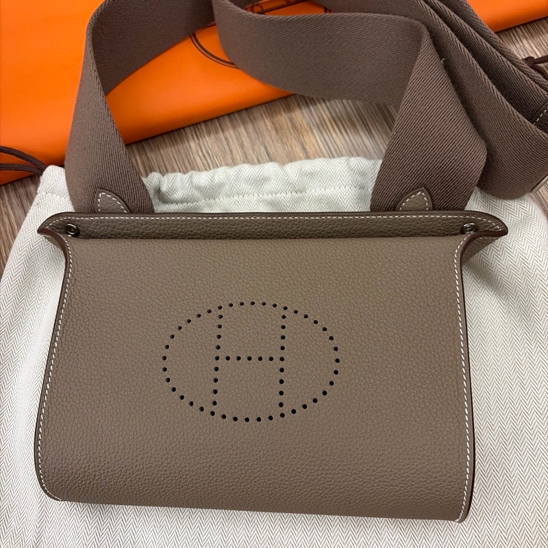 Hermes Videpoches 大象灰斜背包-0
