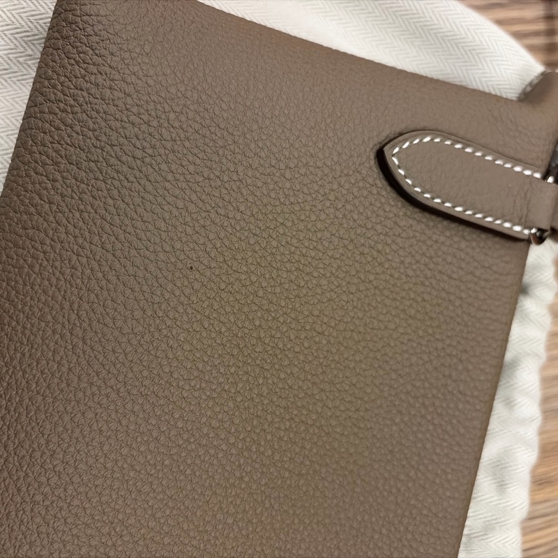 Hermes Videpoches 大象灰斜背包-7