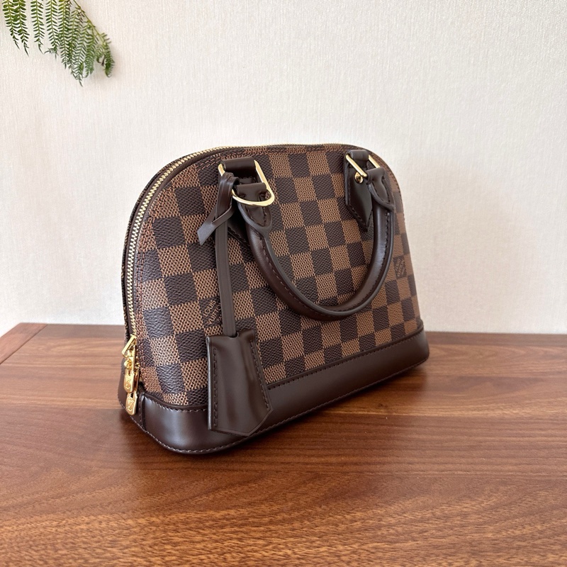 99.9新LV 路易威登 Alma BB 棋盤格貝殼包 芯片編碼共存 尺寸 23.5*11.5*17.5cm。-2