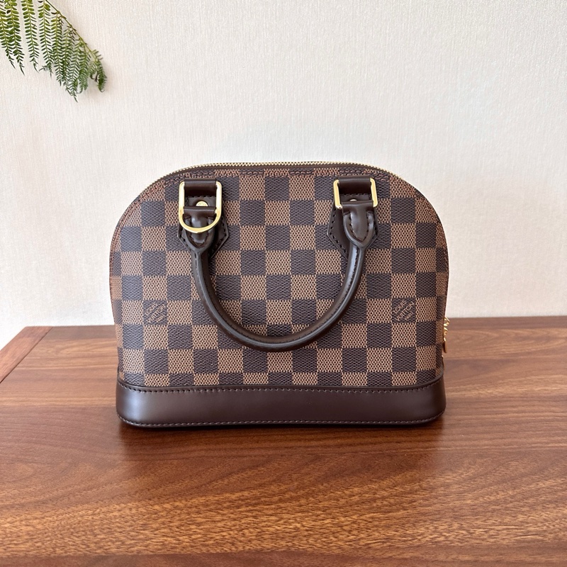 99.9新LV 路易威登 Alma BB 棋盤格貝殼包 芯片編碼共存 尺寸 23.5*11.5*17.5cm。-3