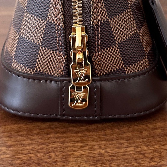 99.9新LV 路易威登 Alma BB 棋盤格貝殼包 芯片編碼共存 尺寸 23.5*11.5*17.5cm。-9