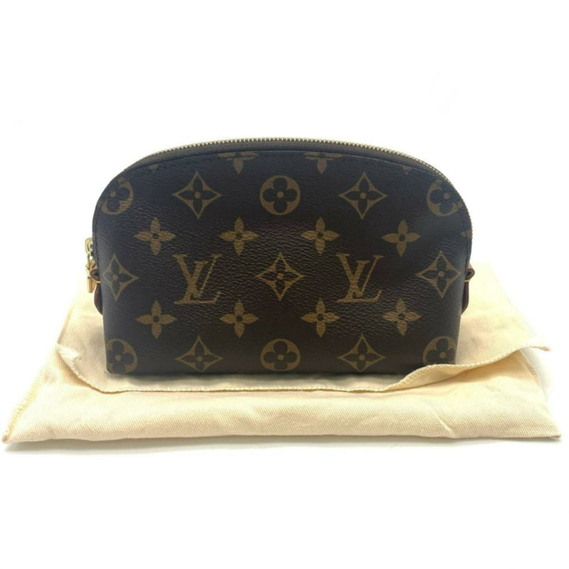 路易威登 Pochette 化妝包 Monogram 帆布 M47515 棕色-7