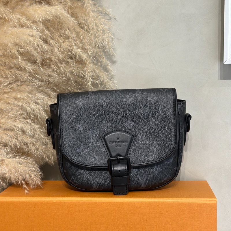 LOUIS VUITTON Montsouris郵差包 - PM灰老花-0