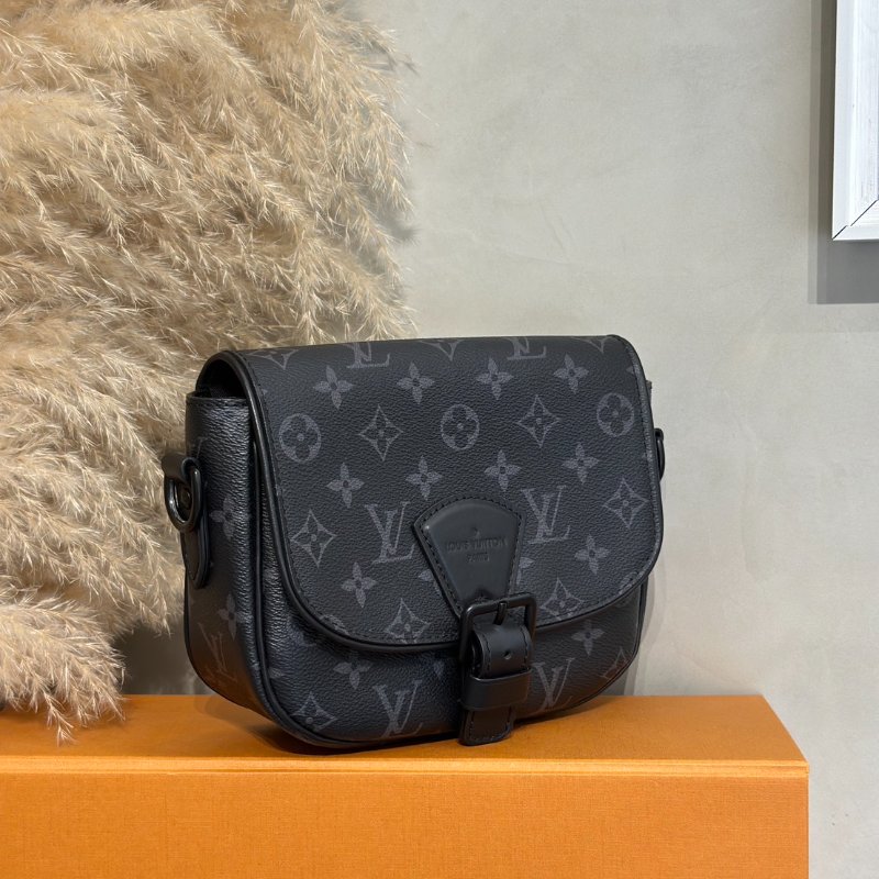 LOUIS VUITTON Montsouris郵差包 - PM灰老花-2