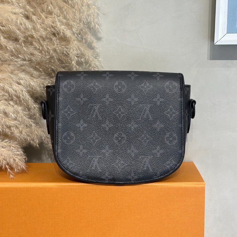 LOUIS VUITTON Montsouris郵差包 - PM灰老花-4