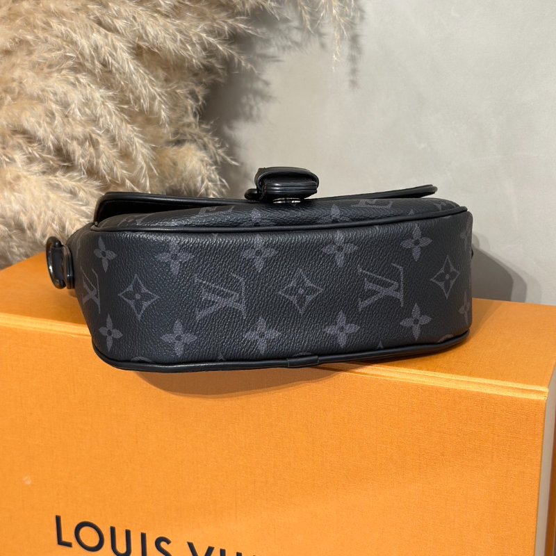 LOUIS VUITTON Montsouris郵差包 - PM灰老花-5
