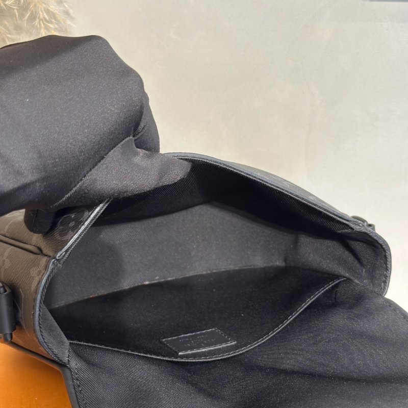 LOUIS VUITTON Montsouris郵差包 - PM灰老花-6