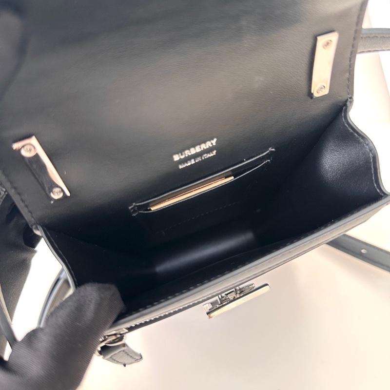 99新巴寶莉Burberry Robin男女同款 TB銀扣全皮手機包 尺寸13*4.5*19cm-6