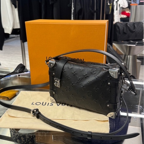 稀有單品🌟Louis Vuitton LV Side Trunk MM 黑色壓紋老花｜Classic Trend CT精品｜台北東區實體