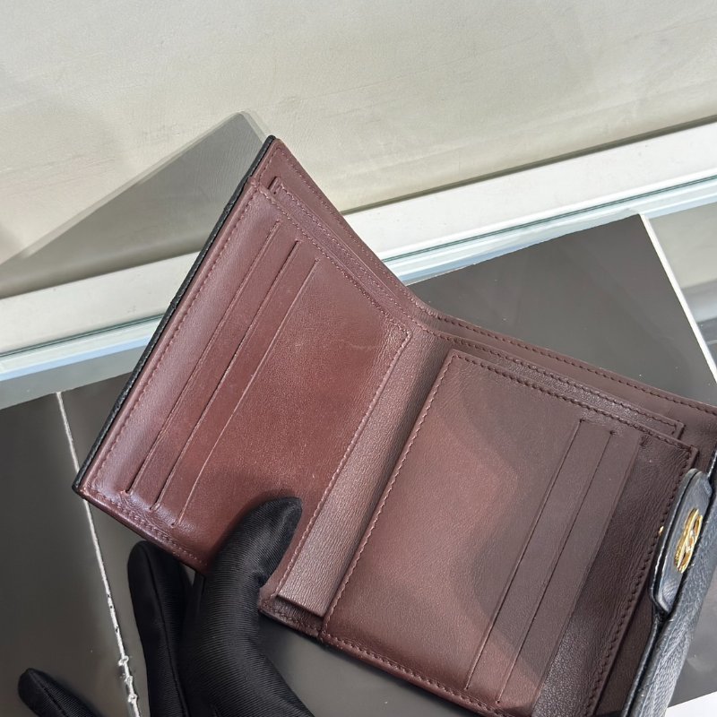 CHANEL 經典口蓋三折短夾 - 黑金25開-4