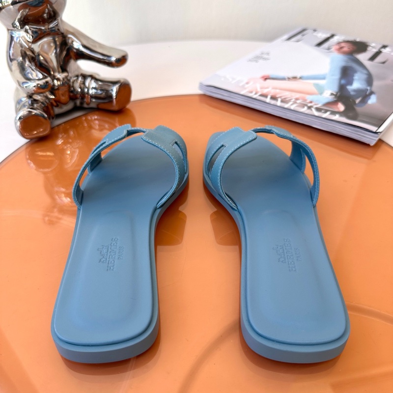 閒置未使用 Hermes愛馬仕 經典H拖鞋 36.5碼 配件：盒-6