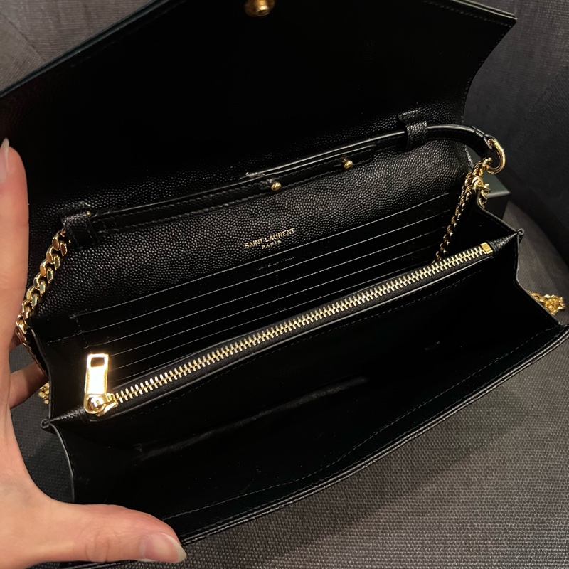 📢二手近新 經典搶手的銷量冠軍❤️YSL Saint Laurent Woc 黑金魚子醬大款 正品-2