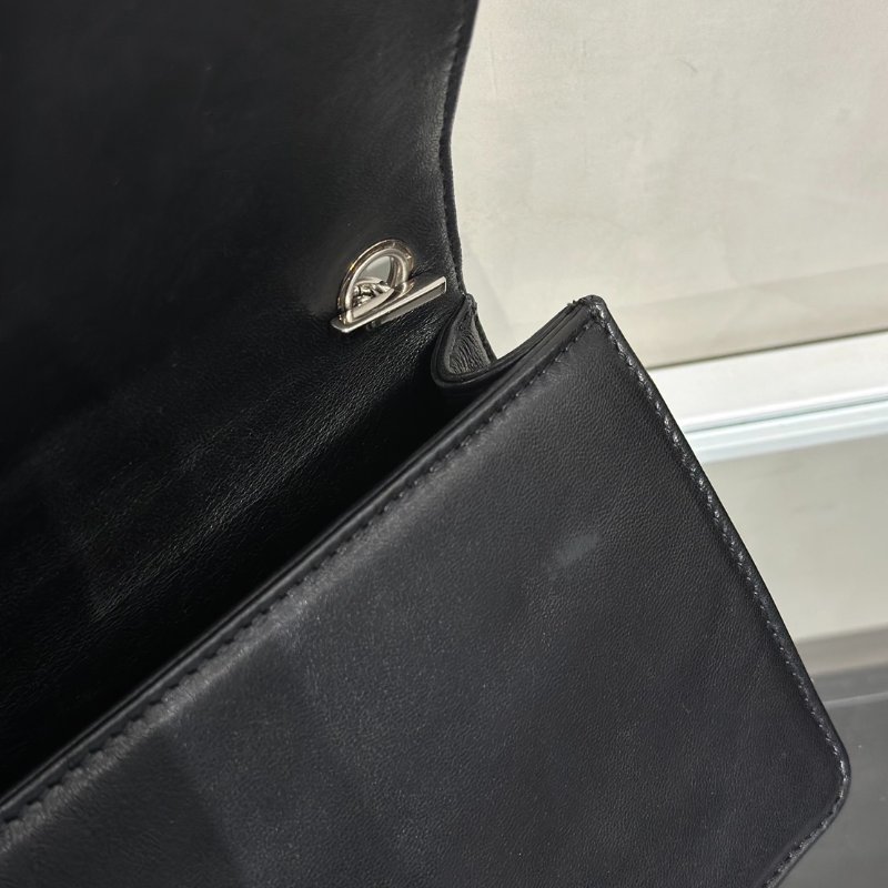 CHANEL 漆皮積木包 - 黑白19開-7