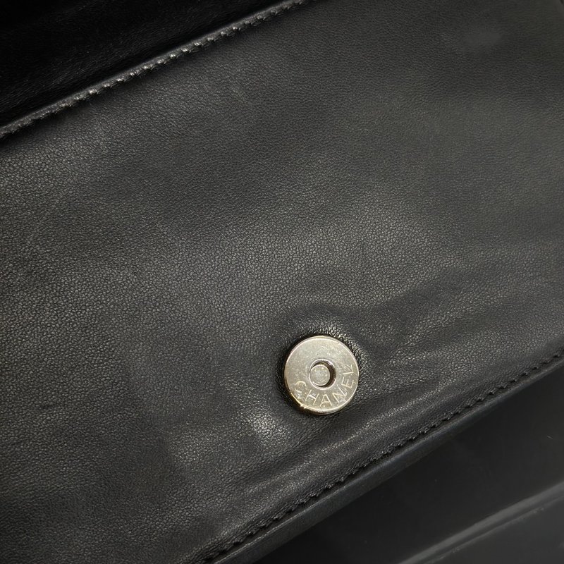CHANEL 漆皮積木包 - 黑白19開-8