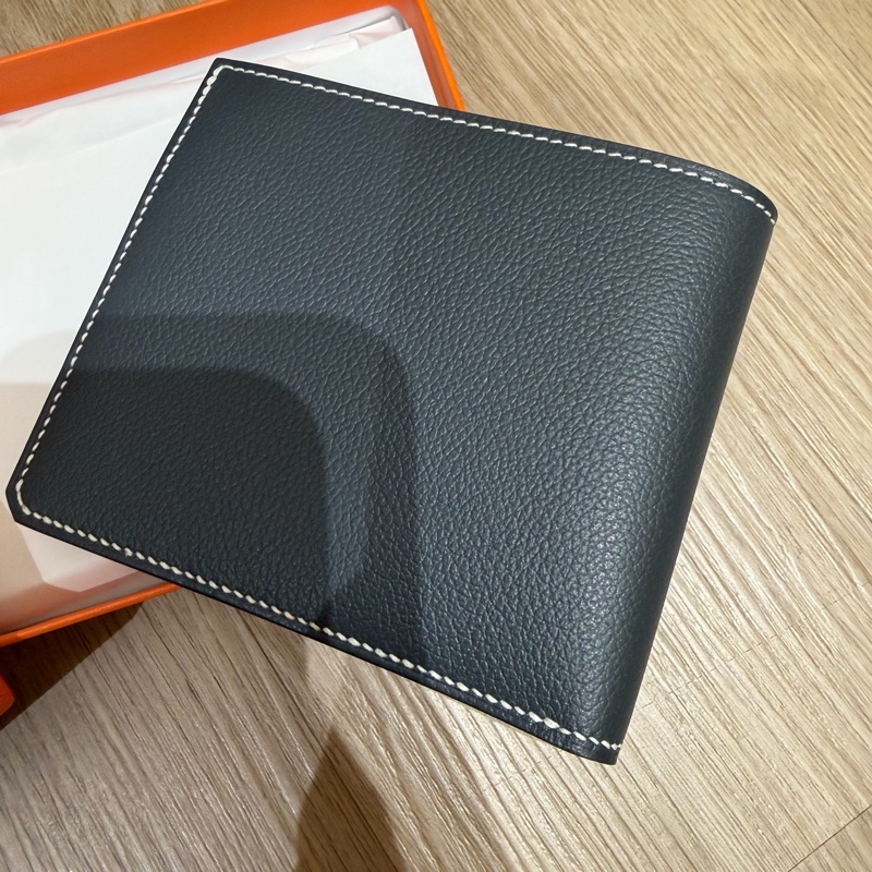 全新未使用 男款  HERMÈS 愛馬仕  B刻 H Sellier短夾-4
