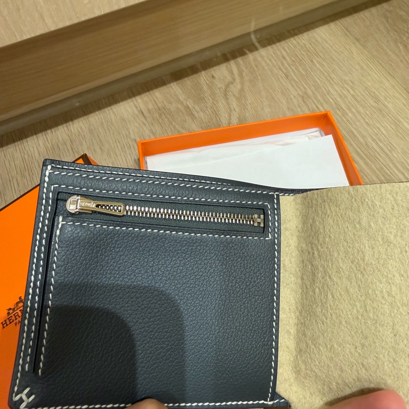 全新未使用 男款  HERMÈS 愛馬仕  B刻 H Sellier短夾-6
