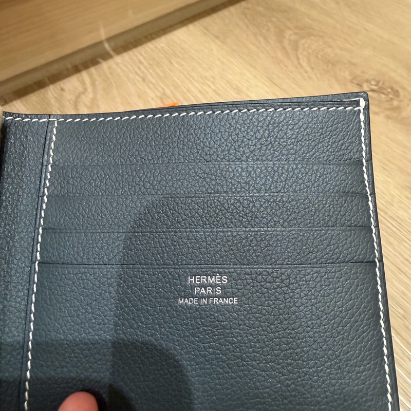 全新未使用 男款  HERMÈS 愛馬仕  B刻 H Sellier短夾-7