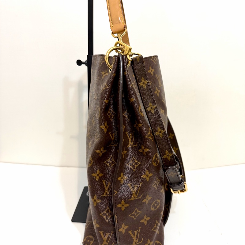 LV 二手真品 絕版 原花 Metis 手提 肩背包 泫雅包hobo包 M40781-4