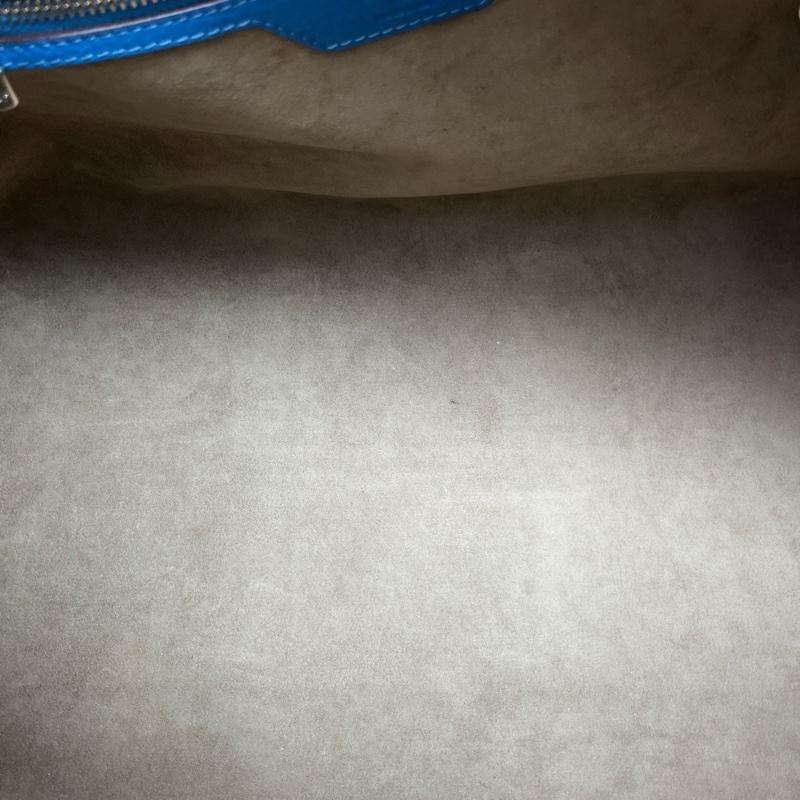 LV 98新 藍色荔枝紋Keepall45旅行袋-7