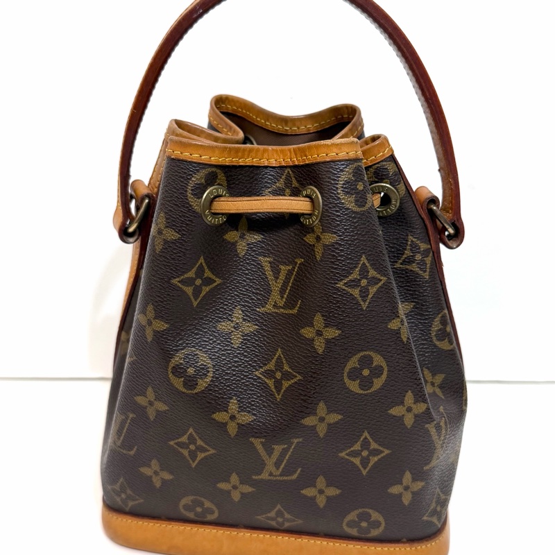 LV 二手真品 絕版 經典款 monogram 原花 手提 小水桶包-1