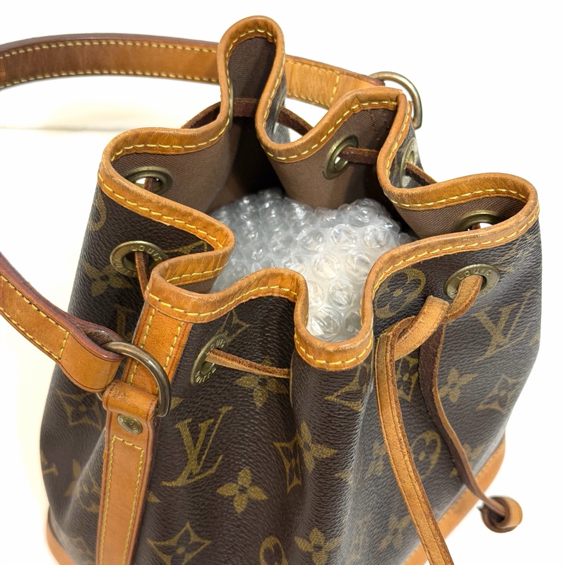 LV 二手真品 絕版 經典款 monogram 原花 手提 小水桶包-9
