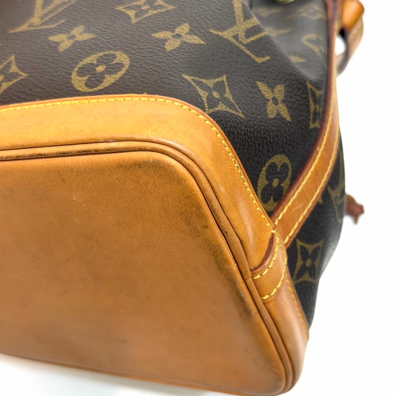 LV 二手真品 絕版 經典款 monogram 原花 手提 小水桶包-16
