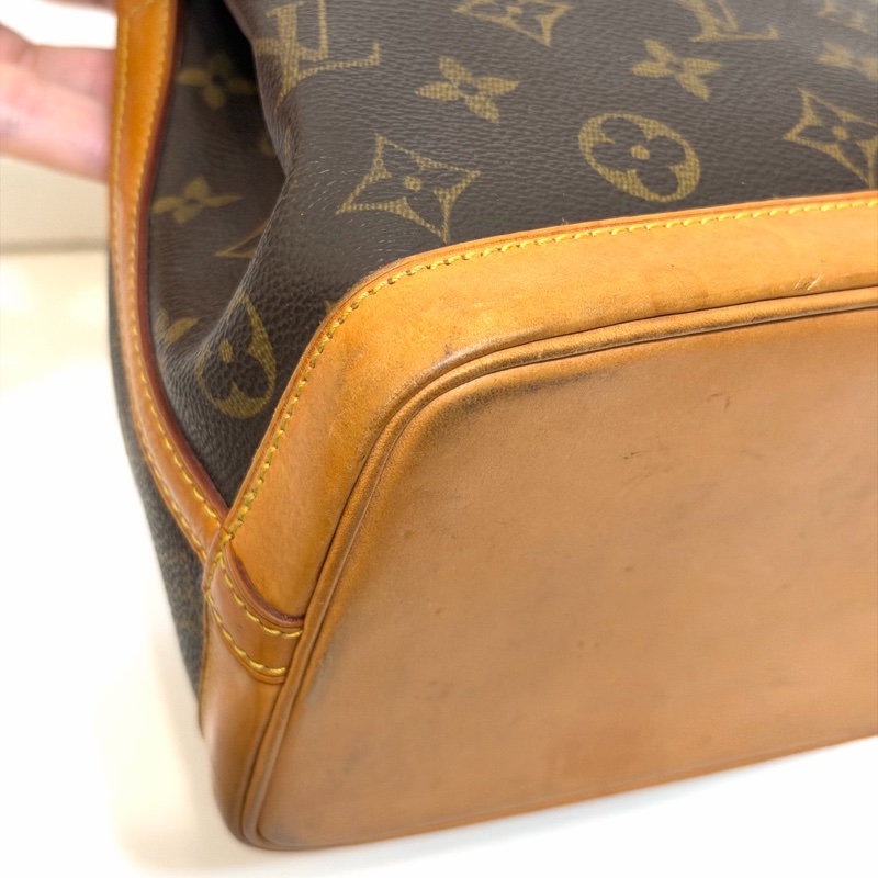 LV 二手真品 絕版 經典款 monogram 原花 手提 小水桶包-17