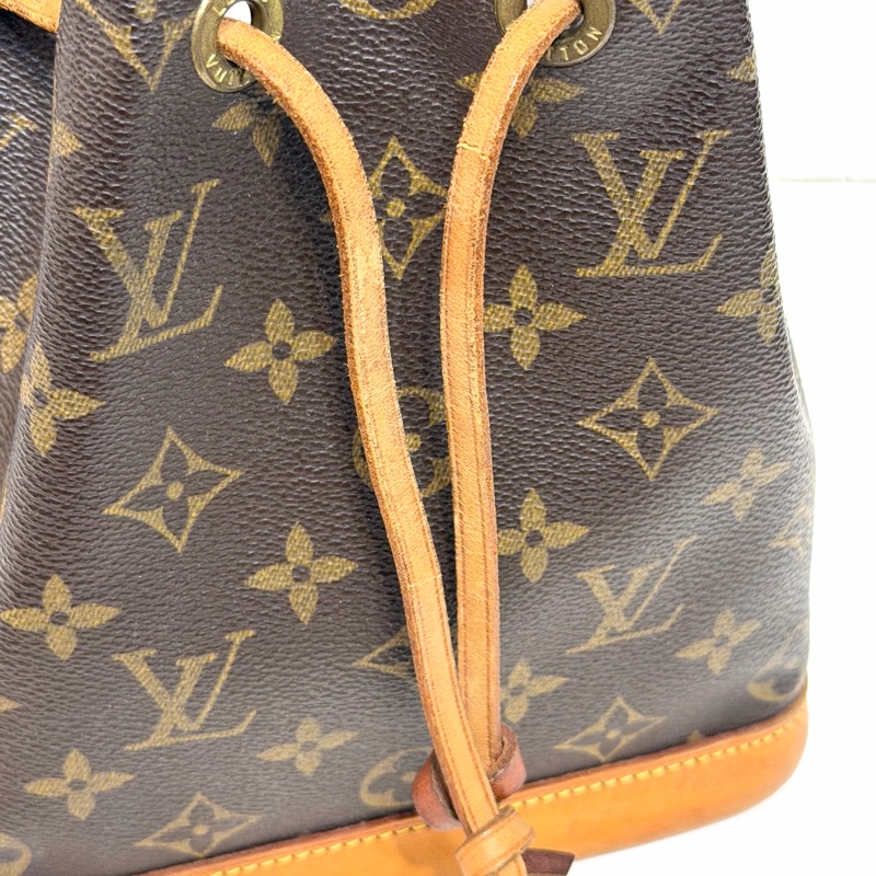 LV 二手真品 絕版 經典款 monogram 原花 手提 小水桶包-18