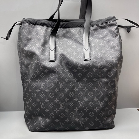 LV 98新 黑花Cabas抽繩托特包