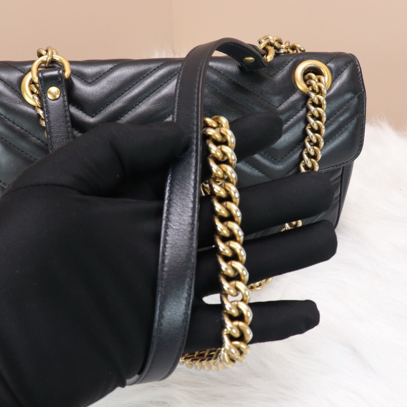 Gucci/古馳 馬蒙26黑金-5