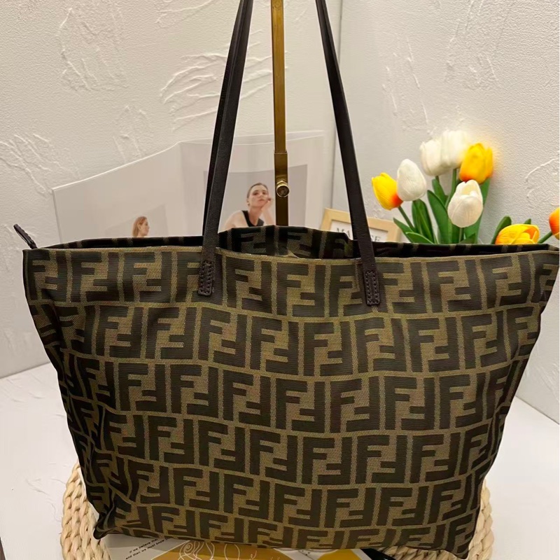 Fendi Zucca Roll Tote-5