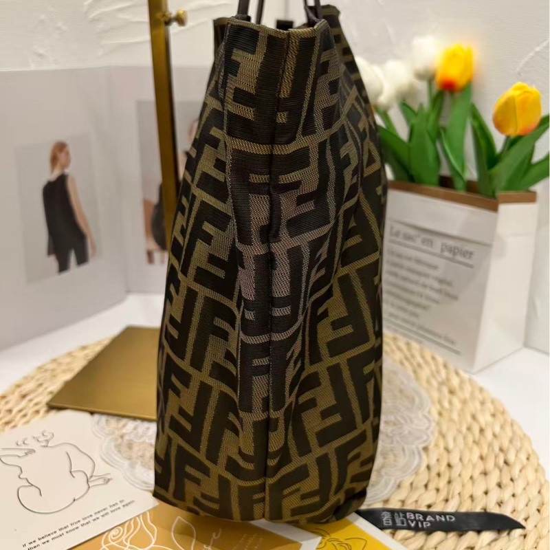 Fendi Zucca Roll Tote-11