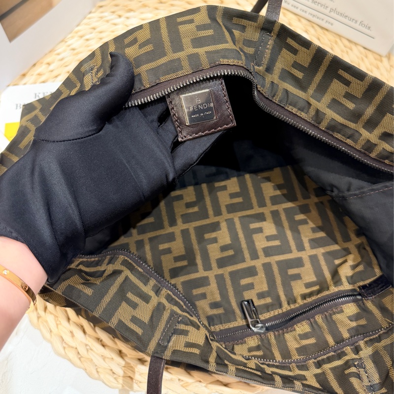 Fendi Zucca Roll Tote-17