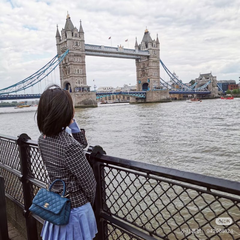 CHANEL Coco handle - 小號藍金24開-15