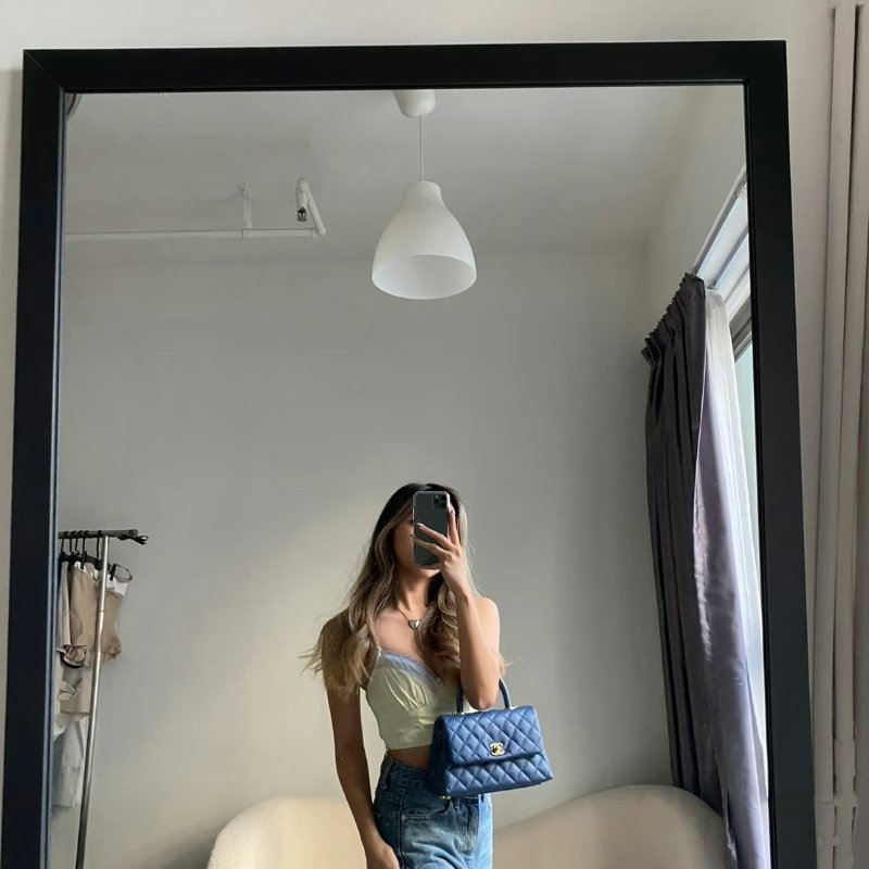 CHANEL Coco handle - 小號藍金24開-16