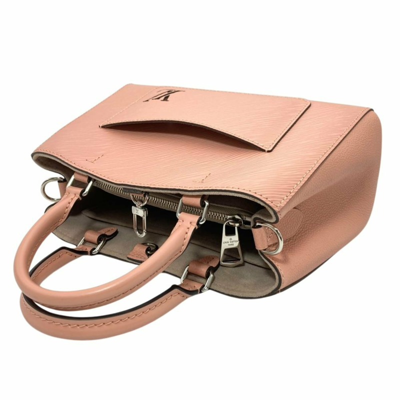 路易威登 Epi Marelle 手提單肩包，M21771，粉紅色，銀色五金，RFID，女士。-3