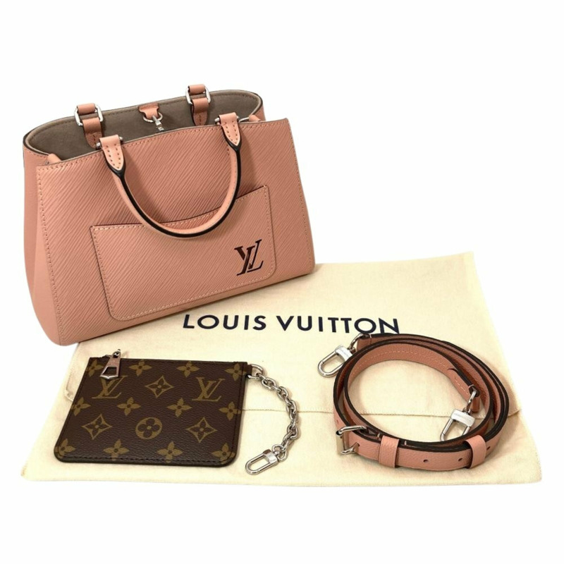 路易威登 Epi Marelle 手提單肩包，M21771，粉紅色，銀色五金，RFID，女士。-7