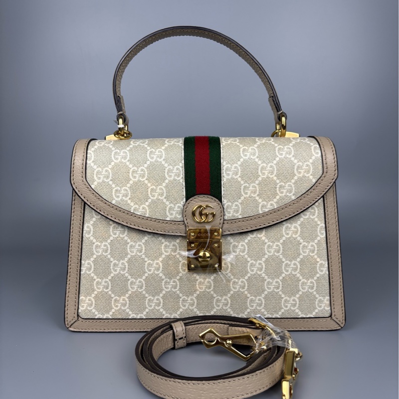 Gucci古馳 Ophidia 燕麥色郵差包-0