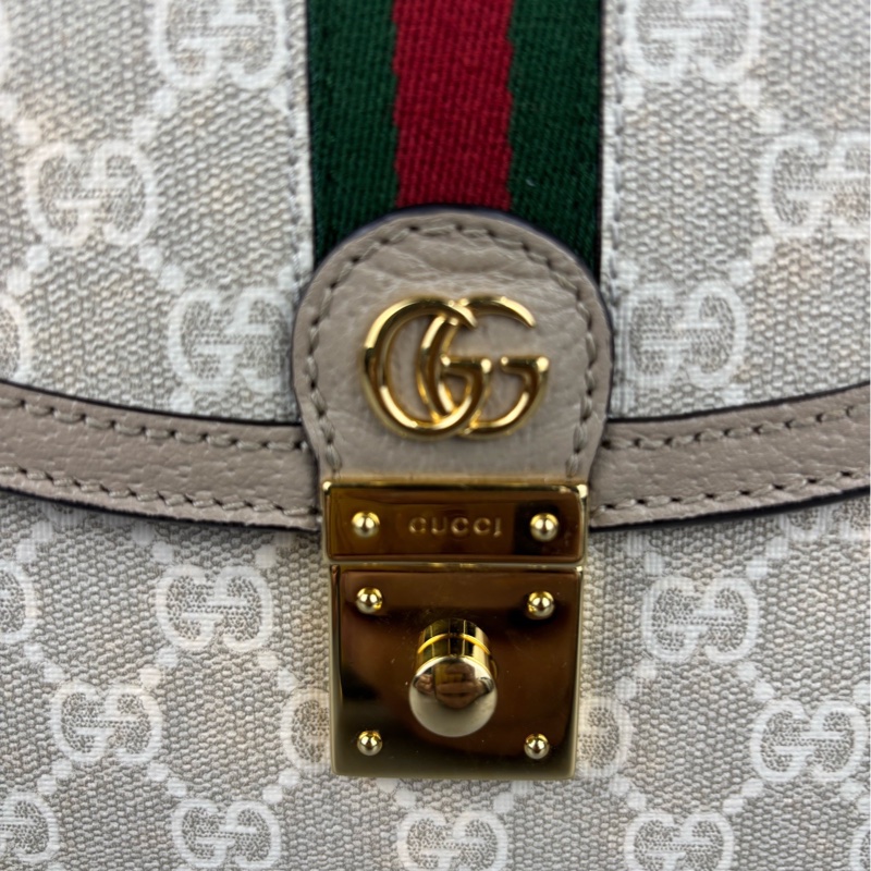 Gucci古馳 Ophidia 燕麥色郵差包-7