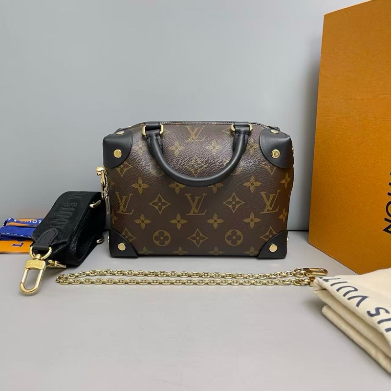 🌷新款芯片款！Louis Vuitton Petite Malle Souple老花八角盒-1