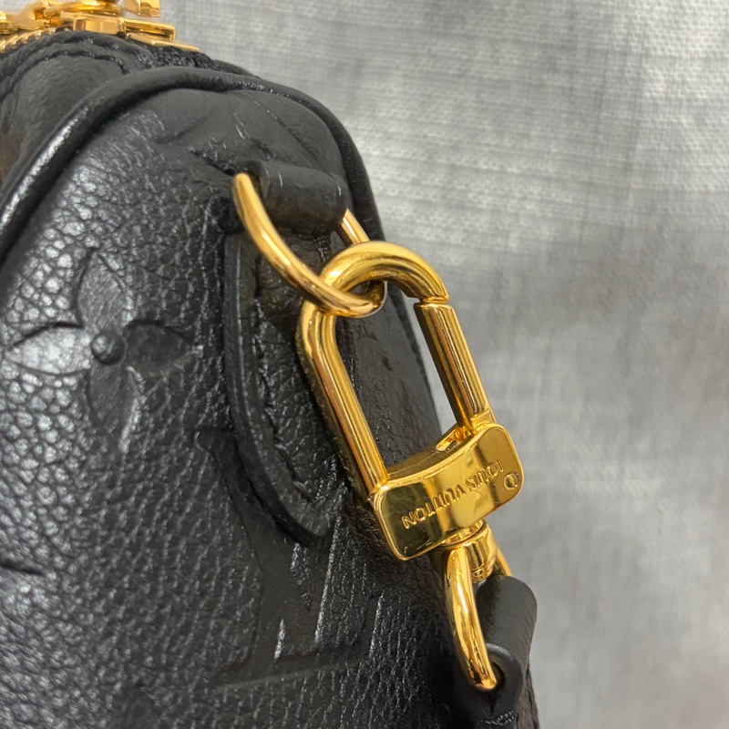 巴黎購入！LV Nano Speedy 黑色壓紋款-9