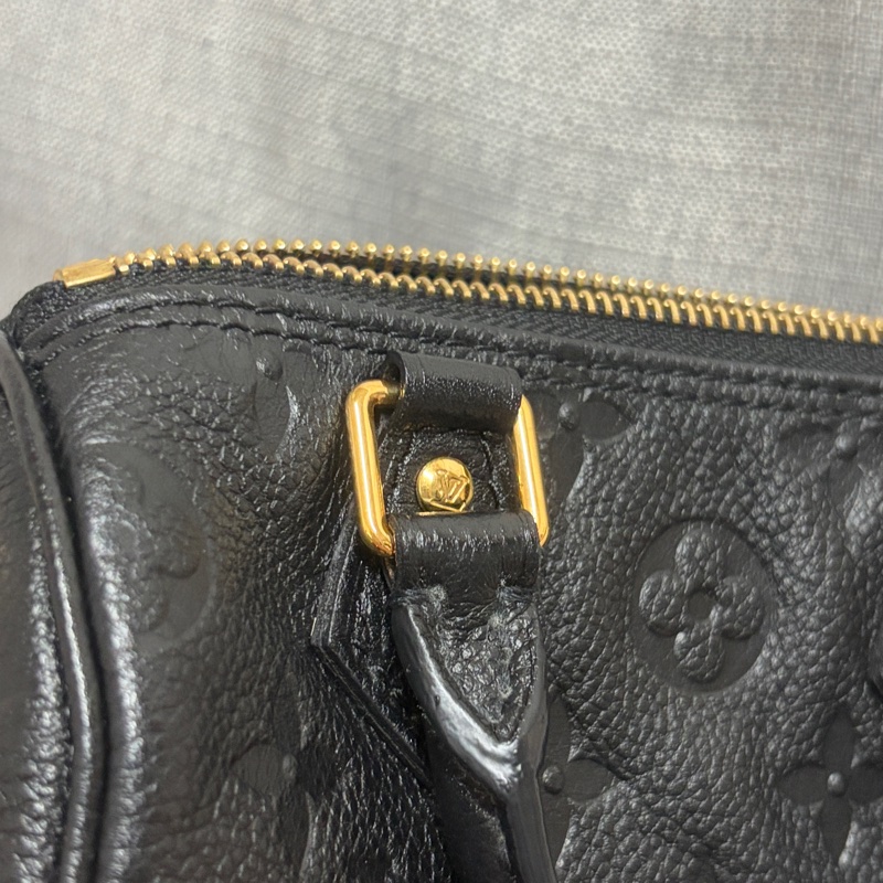 巴黎購入！LV Nano Speedy 黑色壓紋款-11