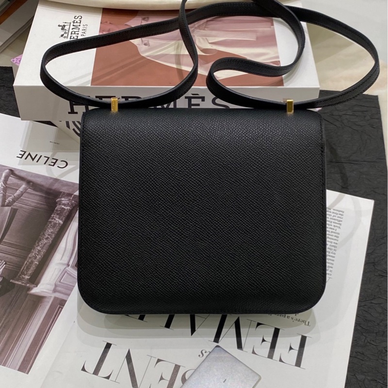 Hermes/愛馬仕mini constance康康19 黑金-2